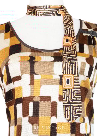 Retro Mosaic 方塊之間短版背心3