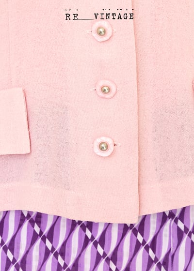 甜粉色麻質感短袖襯衫10