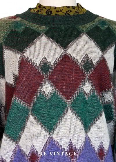 Autumn in argyle 文藝靈魂格紋毛衣3