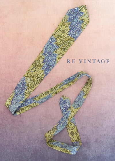 春天在領口綻放圖騰領帶7