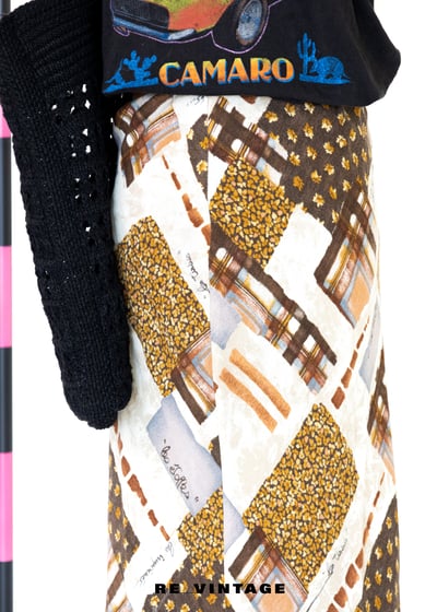 焦糖方糖棉質長裙6