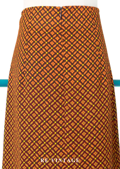 菱格小花奶酥派長裙（25"）9