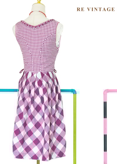 『歐洲寶物』阿爾卑斯山的少女 - 紫紅格紋德式巴伐利亞古典洋裝11
