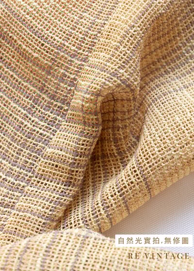 奶黃色格紋薄款西裝外套12