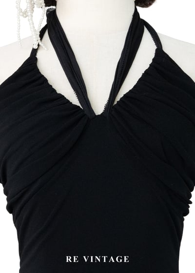 極致美背抓皺繞頸背心3