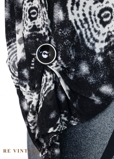 黑系紮染幾何圖騰長版背心6