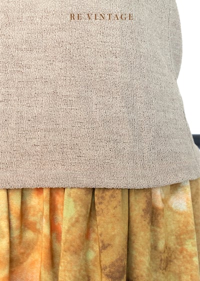 咖啡牛奶色木珠小花小背心8