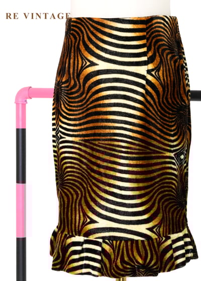 奢華波紋幻覺舞會短裙（26"）1