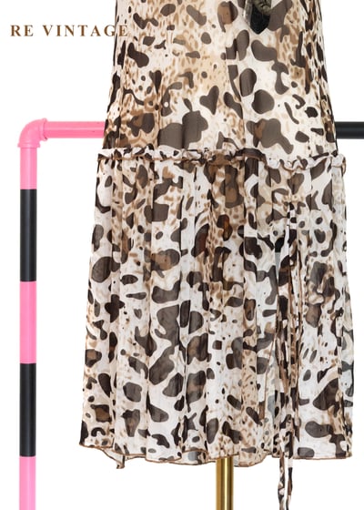 野性秩序 - 甜辣森林荷葉豹紋細肩帶上衣4