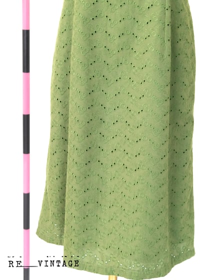 薄荷綠小荷葉邊洋裝5