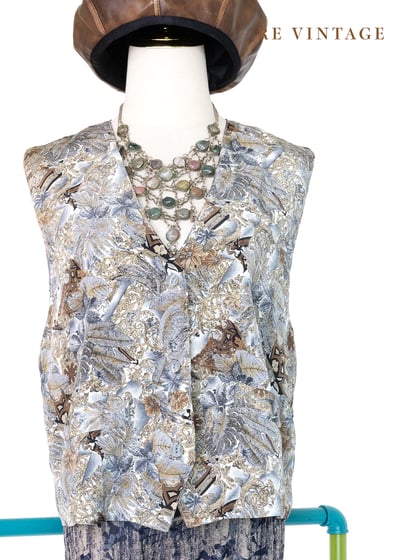 巴洛克繁花西裝式背心1