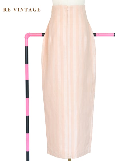 桃子粉溫柔邊界線條高腰長裙（25"）8