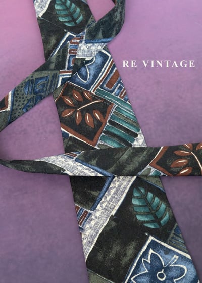 建築磚紋拼貼領帶6