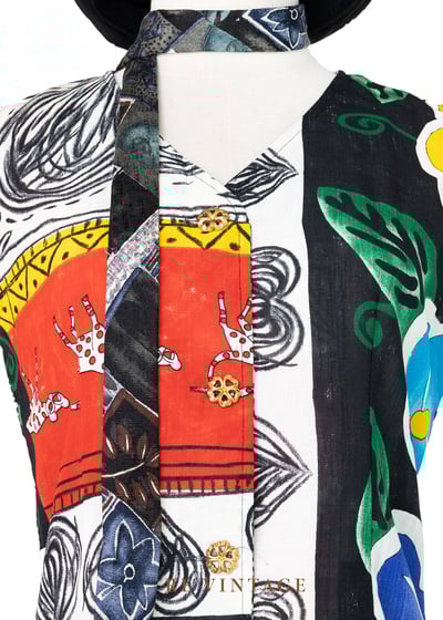 旅人手札撞色印刷圖騰背心3