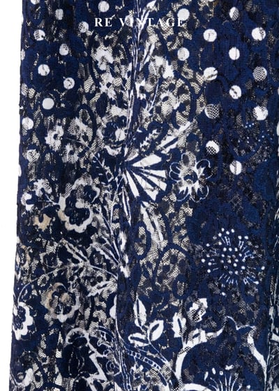 夜空繁星花藤交織蕾絲長洋裝10