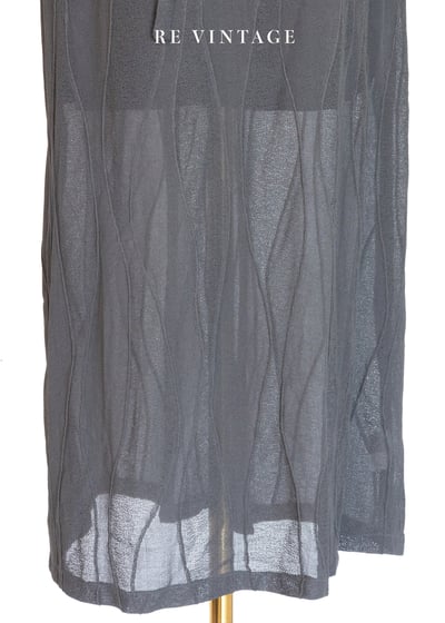 深灰暗流波紋長裙（27"）4