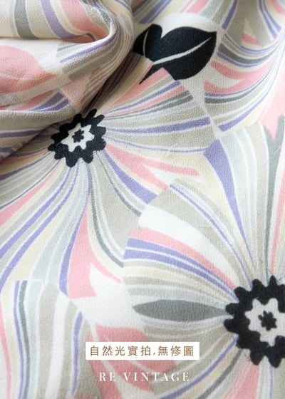 春夏糖粉花開雪紡洋裝20