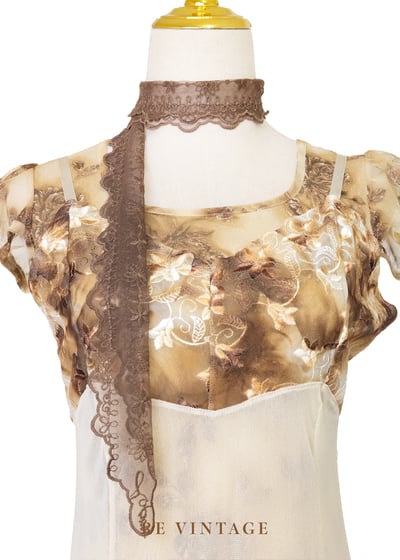 Fading Bloom花朵紗面小背心8