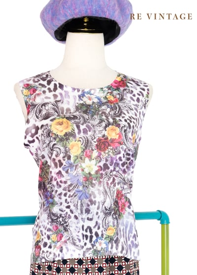 玫瑰花園裡的小豹寶貝薄款針織背心1