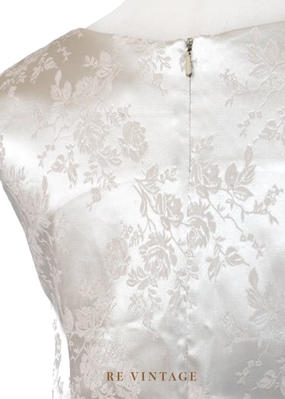 Champagne flower 緞面迷你洋裝11