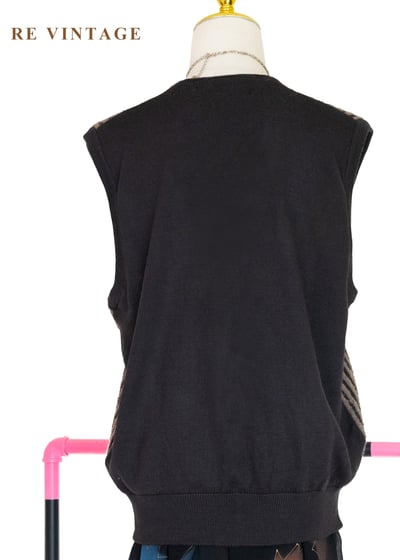 日本製 - 時光迴路摩卡棕針織背心9