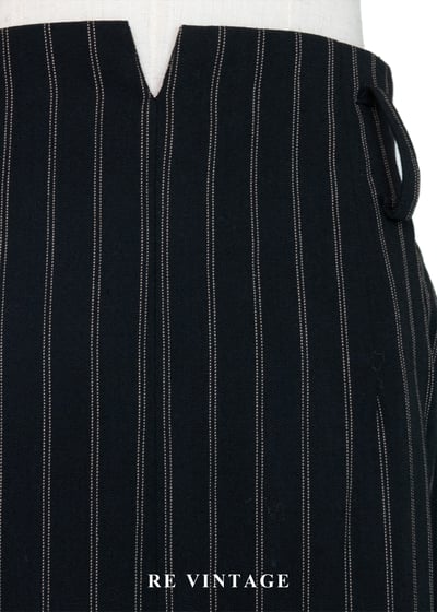 縱橫秩序 - 高腰排釦直條紋高腰長裙（26"）11