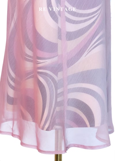 粉紅的液態夢境垂墜領洋裝5