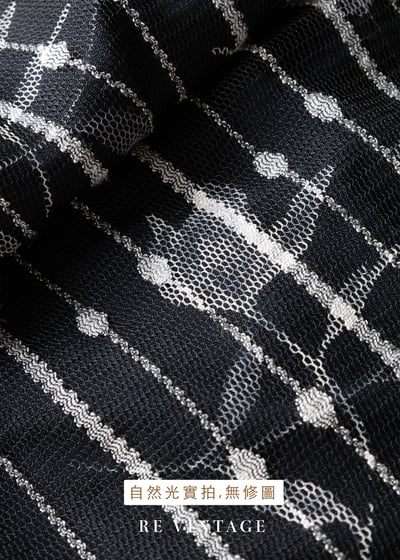 優雅花之線條流動節奏網紗長洋裝17