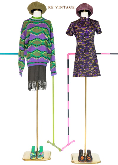 霓虹雜訊裡的幾何波浪針織毛衣2