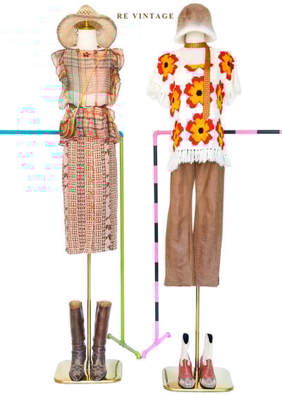 透光晨間荷葉邊格紋上衣2