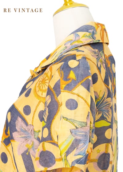 紫花點點麻花繩短袖上衣8