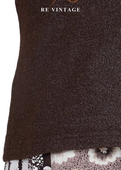 暖棕花帖短袖上衣4