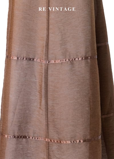 摩卡咖啡的餘韻緞帶拼接大圓裙（24"）7