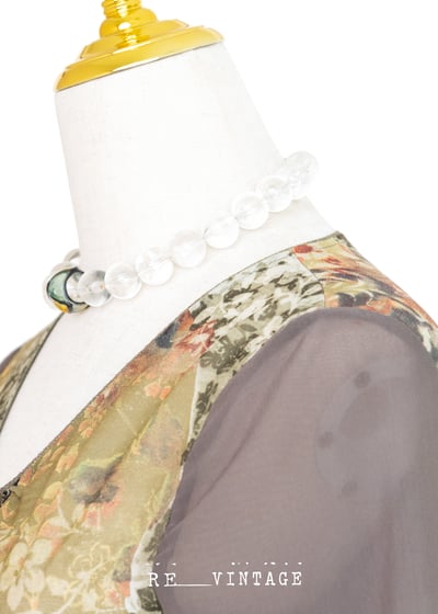 文藝古典圖騰透膚上衣8