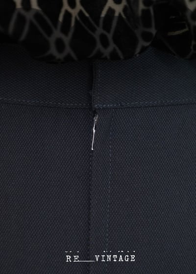 千層百褶氣質深藍色中長裙8