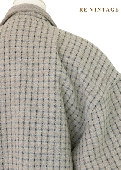 Brown Rice 微縮小方格毛呢夾克外套12