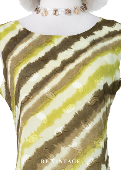 泥土與草地的復古詩長洋裝5