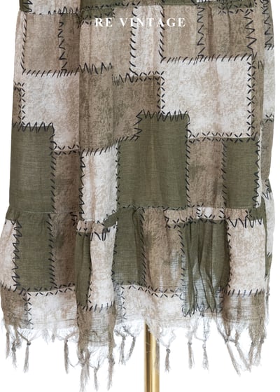 遊牧流浪美學拼接圖騰流蘇長裙（24-30"）4