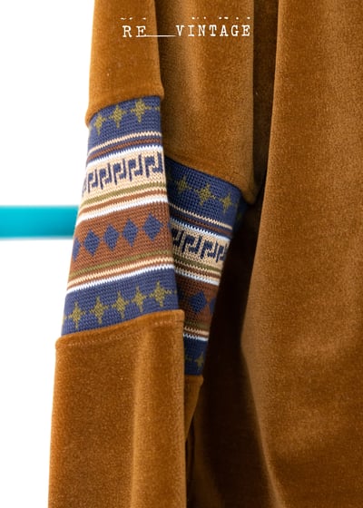 泰迪熊黃棕色圖騰套頭上衣11