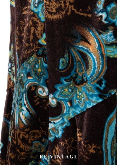 深夜寶石綠古董花紋美裙（27.5"）7