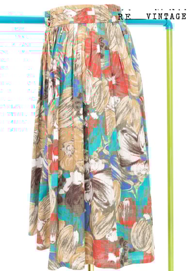 小畫家筆刷黃花紅花夏日裙裙5