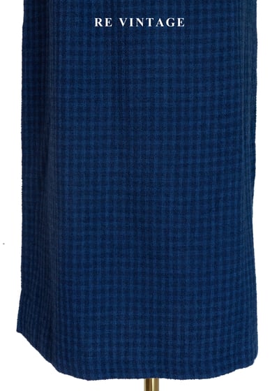 午夜藍調細格紋長裙（24-26”）6