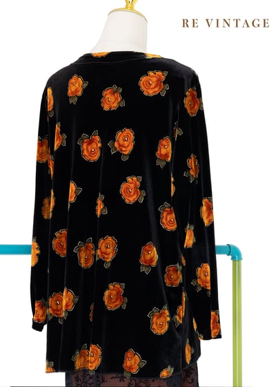 Orange Rose 絕美銀釦絨布套頭上衣10