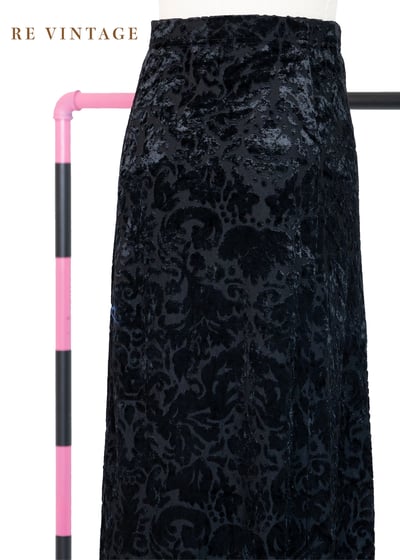 典雅の圖騰燒絨絨布長裙（26-28"）8