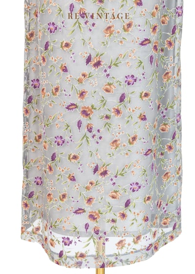 Spring Garden 淺灰網紗長裙（26-30"）4