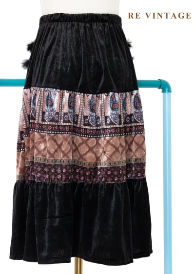 異國粉紅銀幣女王絨布美裙（22-27"）8