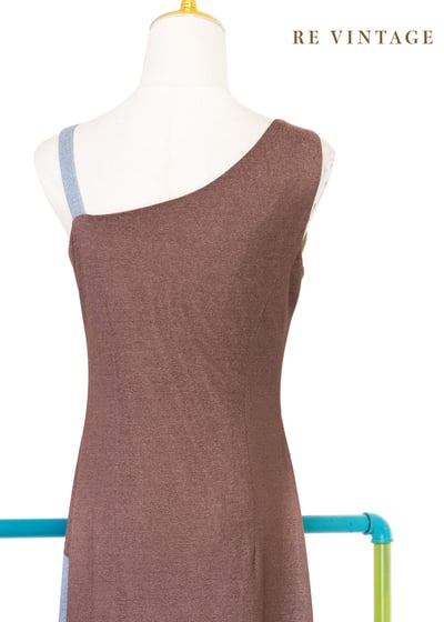 氣質單品 - 錯位幾何色塊長洋裝16