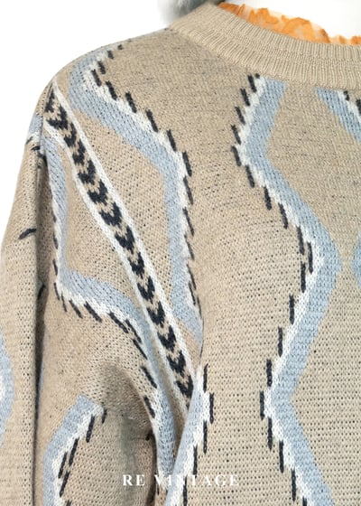 荒漠預言家 - 塔羅星相刺繡圖騰針織毛衣4