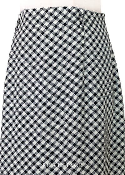 質感單品 - 黑白菱格紋長裙（28"）6