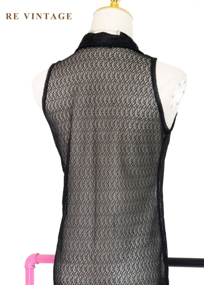 半透夢境中國釦蕾絲洋裝/罩衫16